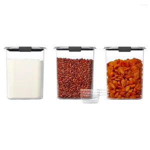 Storage Bottles Pantry 3-Piece Set Clear And Airtight Food Containers