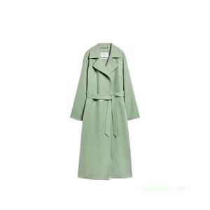 Designer Coat Cashmere Coat Luxury Coat MAX MARA Green Womens Fashion Coat