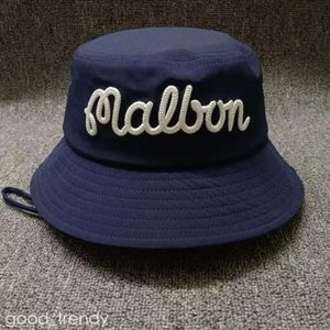 Malbon Wide Brim Hats Bucket Malbon Golf Hat Sticked Golf Justerbara män Kvinnor Fisherman's Summer Sun Baseball Cap 983