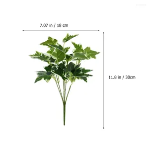 Decorative Flowers 2 Pcs Stem Imitation Plants Baby Garland Decor Greenery Stems Plastic Flower Simulation Leaves