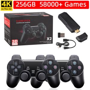 Console Nuovo gioco 4K Game Stick GD10 64G/128G/256G Console Game Retro Console HD Console Wireless Controller per PSP PS1 GBA Birthday Gift