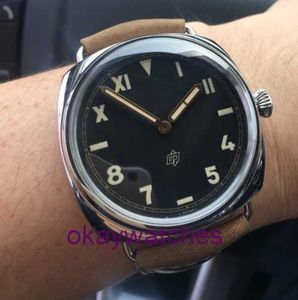 Pannerai Watch 럭셔리 디자이너 47mm Panahei Rademir 시리즈 PAM00424 매뉴얼 기계 남성