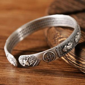 Strängar personlighet trendig silverfärg vintage elefant stämpel armband armband för kvinnliga kvinnliga gåvor