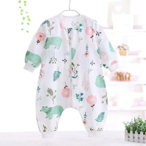 sets 2023 New Baby Gauze Split Legs Sleeping Bag Summer Children's Airconditioned Room Antikick Quilt Sleepsacks Pajamas Bedding