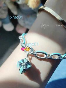 TTT Family S925 Silver New Blue GifTTT BraceleTTT Love Enamel 352Y