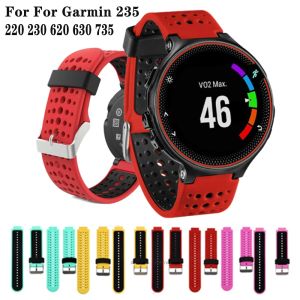 Kontrola Smart Watch Zespół Silikonowy Strap Watch For Garmin Forerunner 235 220 230 620 630 735 Bransoletka Sport Sport Sport