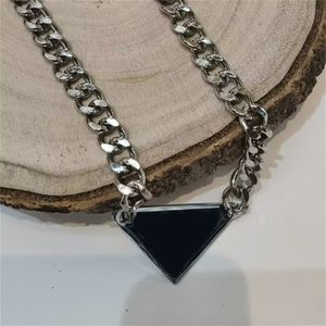 Роскошные ожерелья дизайнерские модные длинные цепочки для мужчин с подвесными треугольными буквами несколько цветов Модные ожерелья для женщин Cool Street ZB011 B4