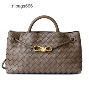 Designer Womens Luxury Buckle Lady High Woven Handtasche Klassische Totes Andiamo Seilschicht Schulter Bottegss Ein Cowhide Top Metal 29cm Bag Lederbeutel Venetas AHCG