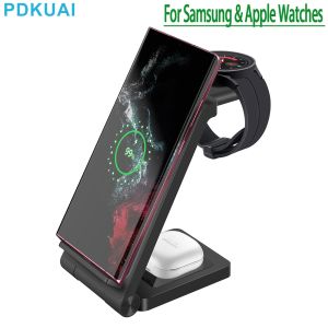 Ładowarki 3 w 1 STABIZA WIĘCEJ STABII BEZPELEKCJI DO Apple iPhone 14 13 12 AirPods Pro iWatch 8 Samsung S23 Galaxy Watch Szybkie stacja dokująca