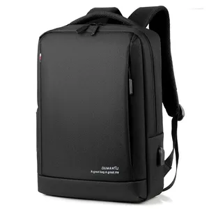 Backpack Travel Laptop With USB Charging Port Water Resistent Durable Business Work Bag Fits 15.6 Inch Notebook For Men