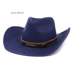 Designer Western Cowboy Hat for Women Men Straw Hat With Eloy Feather Beads Summer Beach Fashion Cap Panama Hat High Quality Top Hat 172