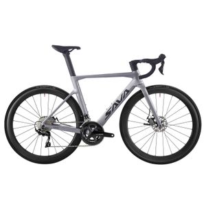 Bicicletas Sava A7 Pro Carbon Fiber Road Bike Frame/Wheels/Midrão Bicicleta Completa com Shimano 105 R7000 22 Conjuntos de Velocidades do Grupo Y240423