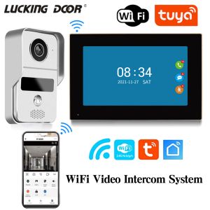 Control 7 Inch Tuya Video Doorbell WiFi Outdoor Door Bell Waterproof IP65 Intercom Smart Home Wireless Door Phone Camera