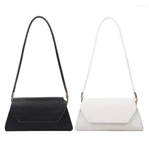 Bag 2 PCS Crocodile Pattern Women's Handbag Fashion Pu Leather Luxury Messenger High Quality Casual Black White