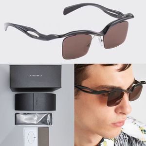 Mens fashionable frameless rectangular sunglasses high quality outdoor sunshades, luxurious light colored decorative mirrors for women SPRA15