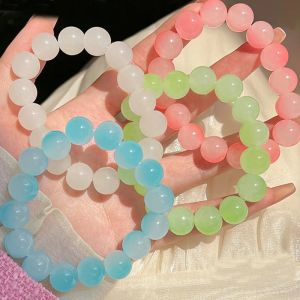 Strands Natural Cat Eye Stone Bracelet Charm Women Opal Beaded Bracelets Multicolor Stretch Bangles Men Yoga Wrist Jewelry Friends Gifts