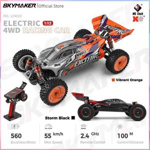 Auto elettriche/rc wltoys auto RC 1/12 124010 V8 2.4G DRIFT RC Auto RC 4WD 550 MOTORE 55 km/H Auto a velocità ad alta velocità Off-Road Toys T240422