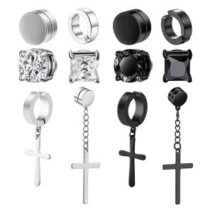 Серьги 1Pair Fashion Magnetic Clip Ware Stuce не пронзительные серьги поддельные серьги подарок для мужчин женские ювелирные изделия