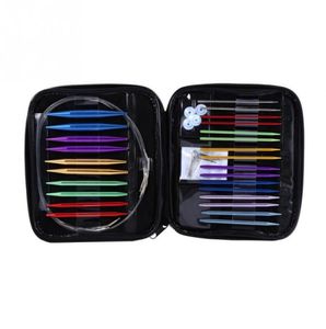 1 Set Interchangeable 13 Sizes Circular Knitting Needle Kit 275mm10mm with Case meet the needs of a variety knitting7430549