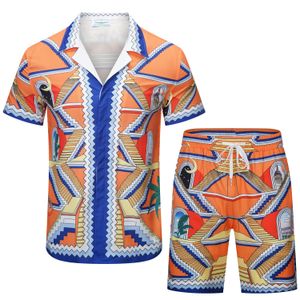 Casablanca koszula t koszule męskie koszulka polo designer męski designer kieszonkowy Koszulka swobodna lato casa blanca set set casa koszula męskie