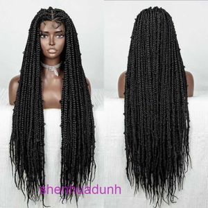 Full place braided wig 36 inch synthetic hair WTHD-029 OZPU