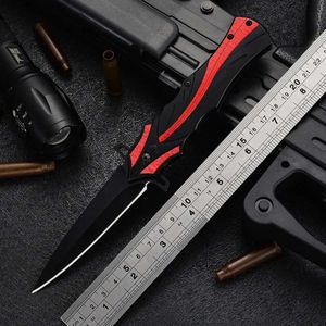 Outdoor High Hardness Steel Folding Pocket Knife Self Defense Military Tactical Portable Multifunction Camping Knives for Men