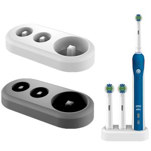 Diş fırçası 1 adet elektrikli diş fırçası tutucu, diş fırçası kafa depolama grubu, plastik diş fırçası kafa yerleştirme rafı ev banyo