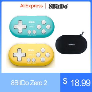GamePads 8bitdo Zero 2 Bluetooth Gamepad Mini Game Controller Handle для Nintendo Switch Windows Android Macos Accessories