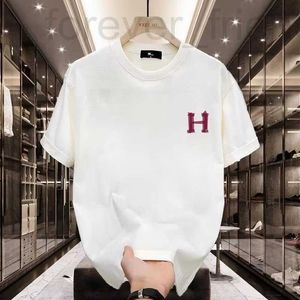 Męskie koszulki T-shirts American Fashion Brand krótkie rękawowe koszulka dla mężczyzn Nowa luźna okrągła szyja minimalistyczna litera drukowana Koreańska wersja