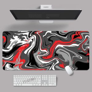 RESTS STRATA Liquid 80x30 cm xxl Lock Edge Mousepads Große Büro -Mousepad -Tastaturmatten Mausmatten Beast Schreibtischpolster für Geschenkmausträger Pads