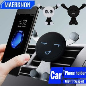 O telefone celular monta suporte para porta do carro portador de telefone GPS Samsung Car Vent Universal Smartpher para iPhone 15 14 13 Pro Y240423