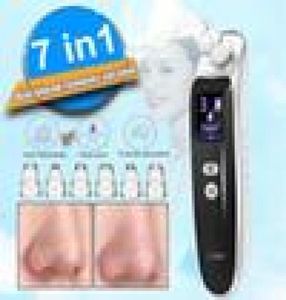 Ansikte näsa Acne Black Dot Pimple Blackhead Remover Electric Blackhead Damm Rengöring Pore Skin Care Tools Machine med 6 Sug HE3403447