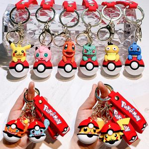 3D PVC Kauçuk Anime Cartoon Keychain Kolye, Araba Çantası Keychain Promosyon Hediyesi, Karikatür Karakter Oyuncak Anahtarlık