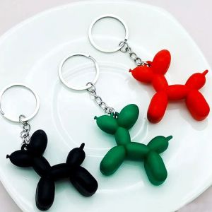 Key Chain Cute Balloon Dog Keychain Jewelry Couple Keyring Creative Cartoon Mobile Phone Bag Car Pendant Fun Keychains LL