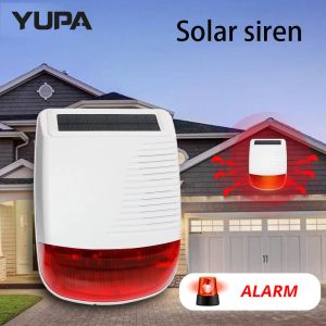 Tillbehör Yupa Wireless RF 433MHz utomhus Solenergin PROBE LIGHT SIREN Vattentät Flash Siren kan användas som larmvärd