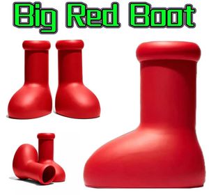 Boots Designer feminino Astro Boy Bot Women Big Rain Boot Sapatos de chuva Rain Boots Bottom Lnee Knee High Booties Borracha 9122919