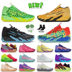 Lamelo Ball Shoes MB.03 02 01 Of One Wings Blue Hive Queen City Toxic Guttermelo Porsche Pink Chino Hills Rick Morty Basketball Lamelos Trainers OG Original Sneakers