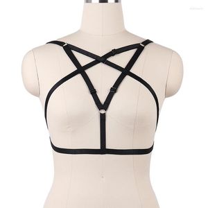 Camisoles & Tanks European And American Sexy Harness Strap Breast Beauty Hollow Temptation Decorative Underwear Women