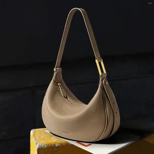 Shoulder Bags ITAMOOD Retro Style Solid Color Hobo Women's Leather Underarm Purse