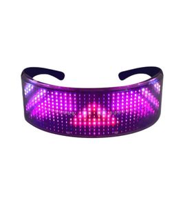 LED Bluetooth Lighttelemitting Okulary aplikacja połączenie telefonu komórkowego sterowanie dynamicznym światłem światła multiLanguage7510537