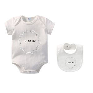 Infant Born Baby Boy Girl ROMPERS Designer Markenbrief Kostüme Overalls Kleidung Overall Kids Bodysuit für Babys Outfit Strampler Outfit Jumpsuits CXD2404235