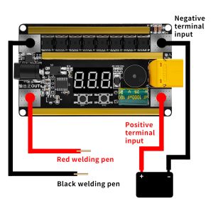 パントラッサーミニスポット溶接機キットポータブル18650リチウムバッテリーエネルギー貯蔵99ギア調整可能スポット溶接機PCB回路基板DIY