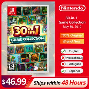 Erbjudanden 30 i 1 Game Collection Nintendo Switch Game -erbjudanden 100% officiell original Fysisk spelkortspartgenre för Switch OLED Lite