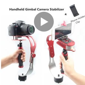 Konsoler gimbal stabilisator för action kamera mobil mobiltelefon hållare smartphone mobiltelefon selfie stick handhållen pol gimble pau monopod