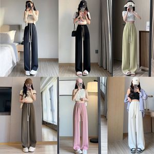 ROPAMUJER PANTS女性カーゴパンツ女性未定義のワイドレッグルースポリエステルスパンデックスソリッドフルレングスハイエラスティックウエスト3XLデザイナーパンツ女性