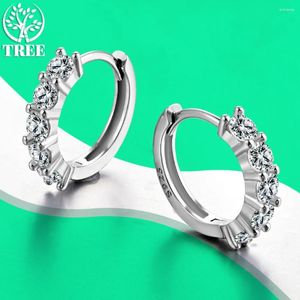 Backs Earrings ALITREE 0.1ct D Color Moissanite Orginal 925 Sterling Sliver Diamond Clip Earring For Women Wedding Fine Jewelry Gifts
