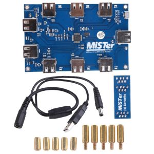 Hubs 2022 New Manual welding MisTer USB Hub v2.1 board For MisTer FPGA 7 USB Ports