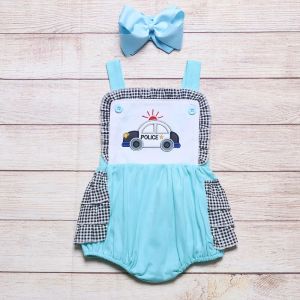 One-Pieces 2022 Newborn Baby Girl Clothes Lace OnePiece Cotton Romper New Style Car Embroidery Clothes Sleeveless Jumpsuit For 03T Girls