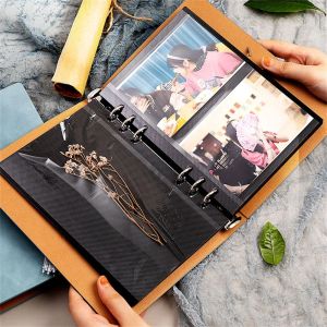 Albums 6 Inch Self Adhesive Vintage Couple Photo Album DIY Card Album Storage Record Scrapbook for Wedding Anniversary Memory Books