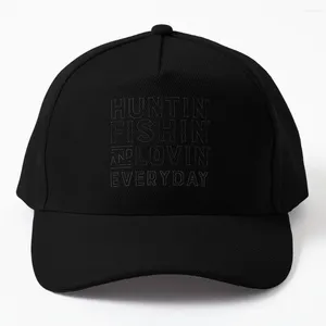 Boll Caps Huntin Fishin Lovin Lyric Baseball Cap in Hat Luxury Drop Man for the Sun Men Women's